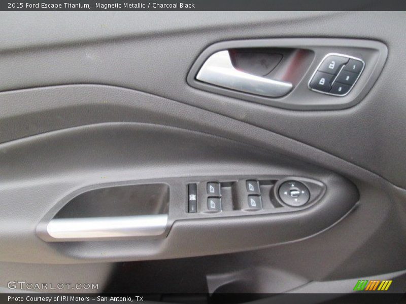 Magnetic Metallic / Charcoal Black 2015 Ford Escape Titanium