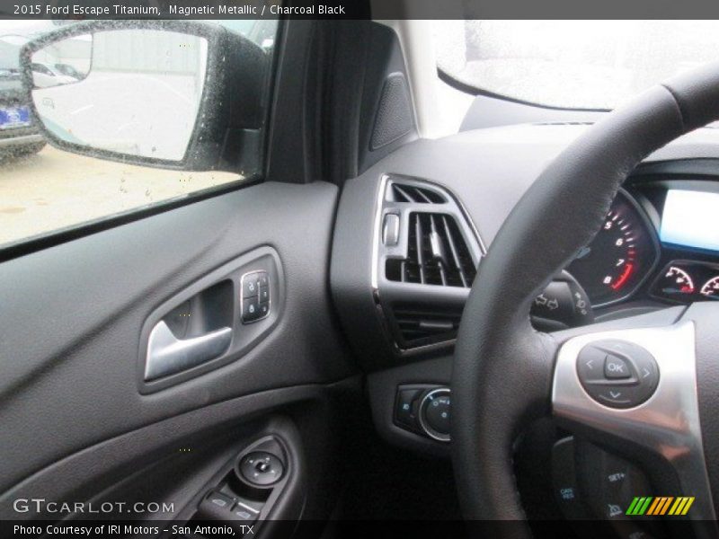 Magnetic Metallic / Charcoal Black 2015 Ford Escape Titanium