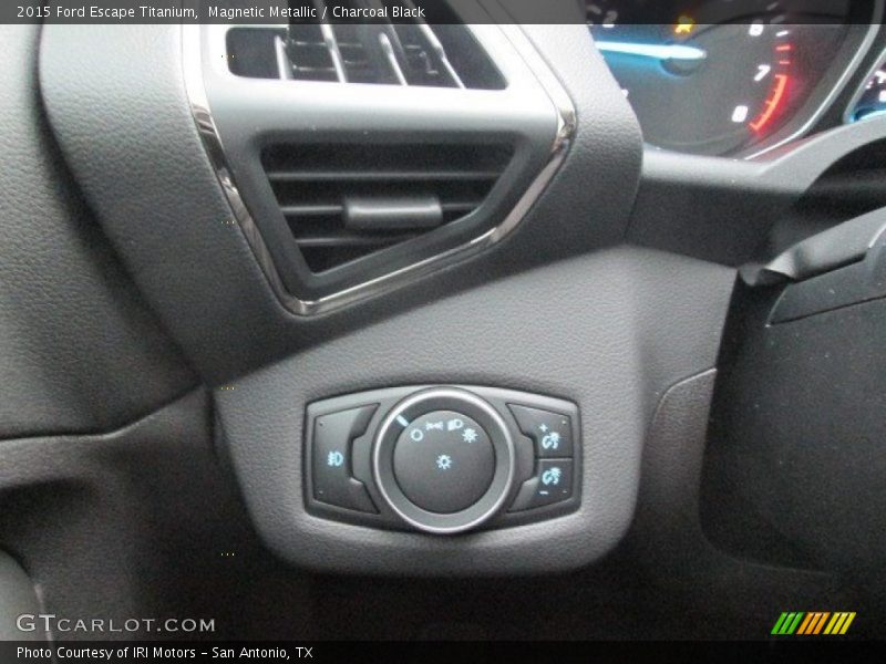 Magnetic Metallic / Charcoal Black 2015 Ford Escape Titanium