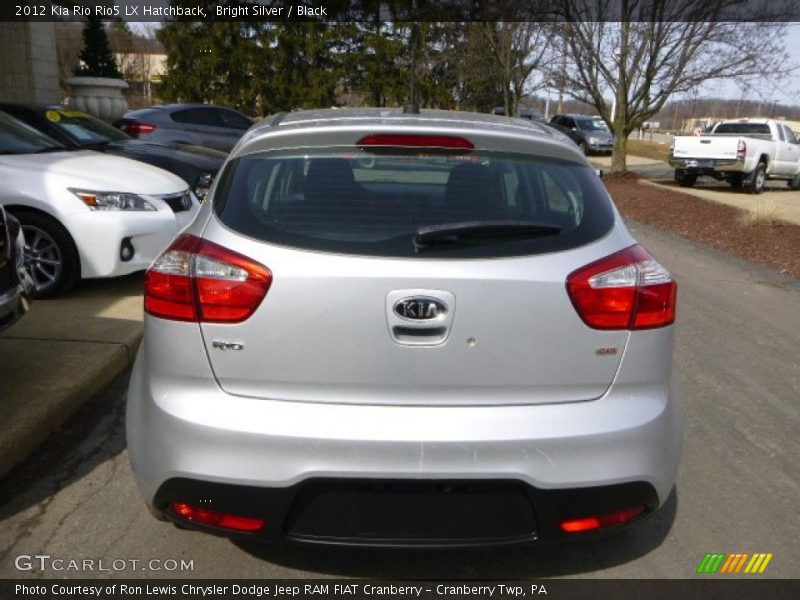 Bright Silver / Black 2012 Kia Rio Rio5 LX Hatchback