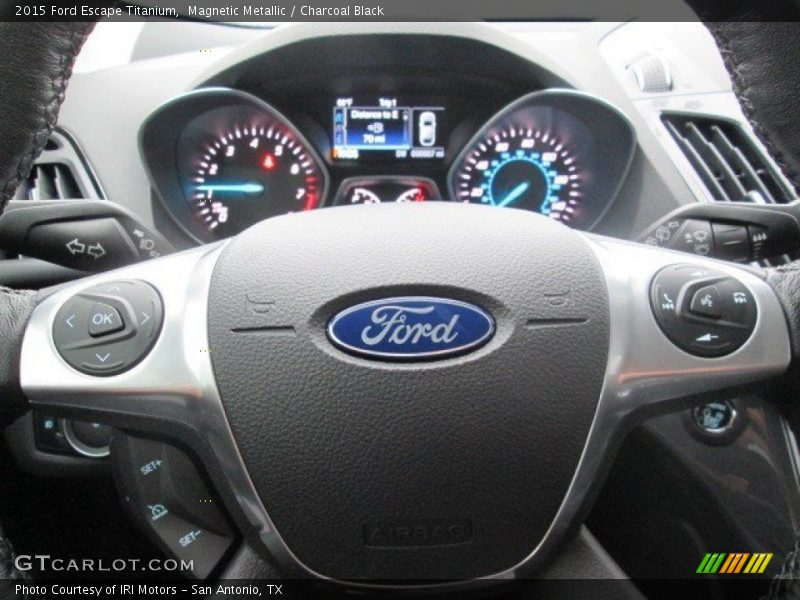 Magnetic Metallic / Charcoal Black 2015 Ford Escape Titanium