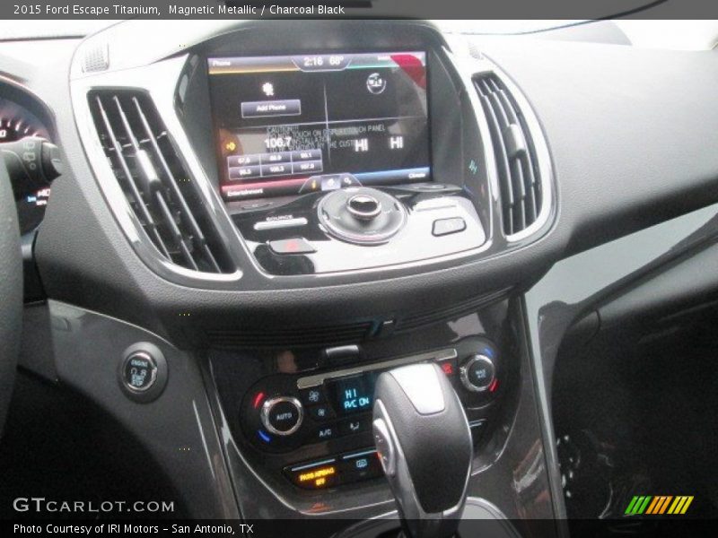 Magnetic Metallic / Charcoal Black 2015 Ford Escape Titanium