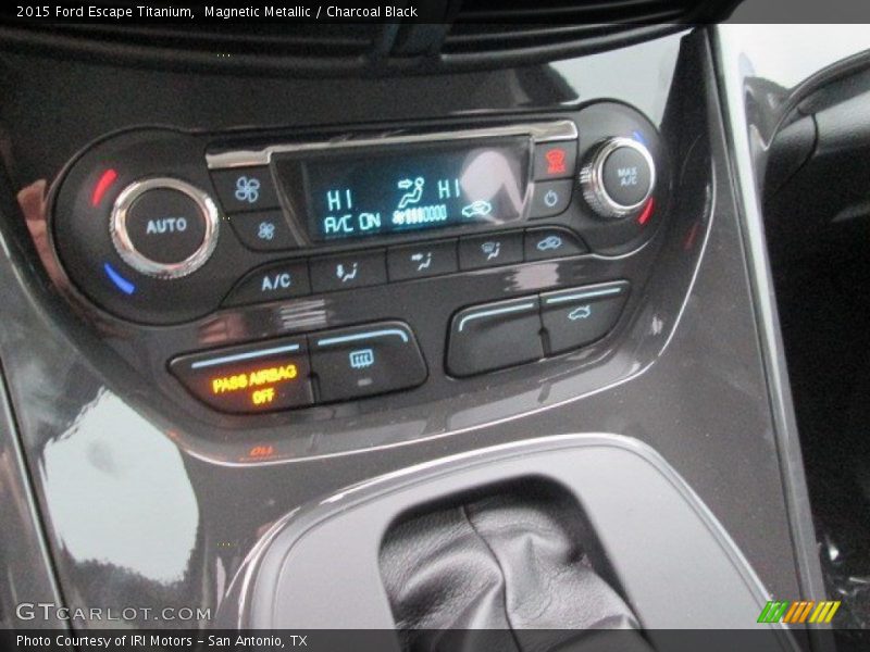 Magnetic Metallic / Charcoal Black 2015 Ford Escape Titanium