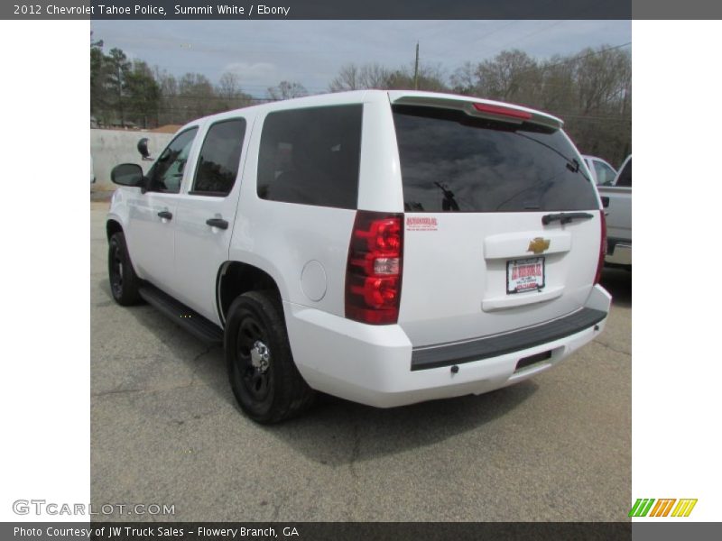 Summit White / Ebony 2012 Chevrolet Tahoe Police