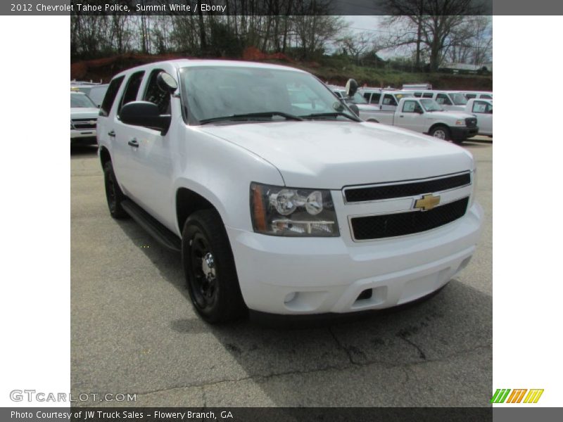 Summit White / Ebony 2012 Chevrolet Tahoe Police