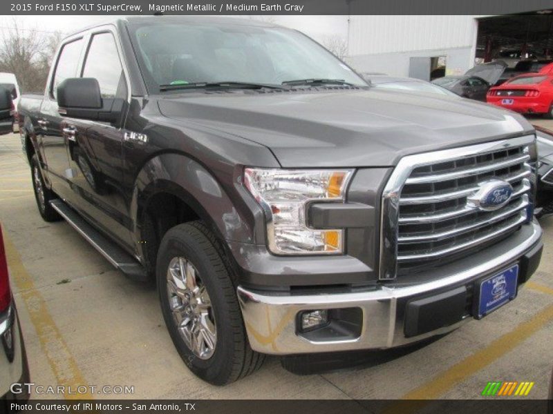 Magnetic Metallic / Medium Earth Gray 2015 Ford F150 XLT SuperCrew