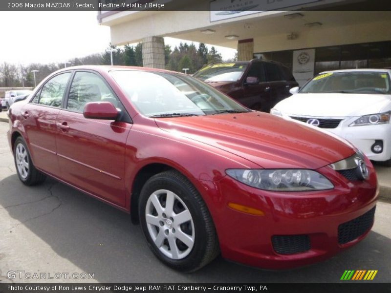 Redfire Metallic / Beige 2006 Mazda MAZDA6 i Sedan