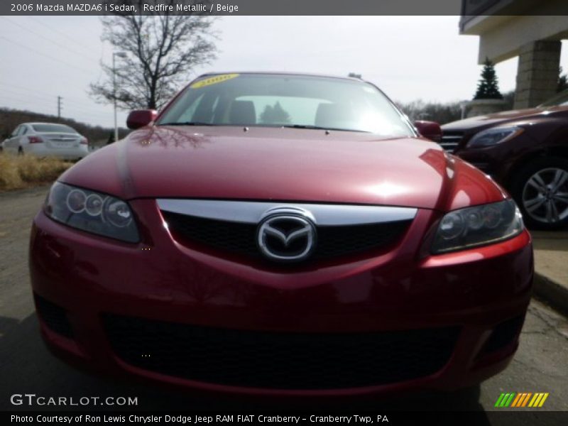 Redfire Metallic / Beige 2006 Mazda MAZDA6 i Sedan