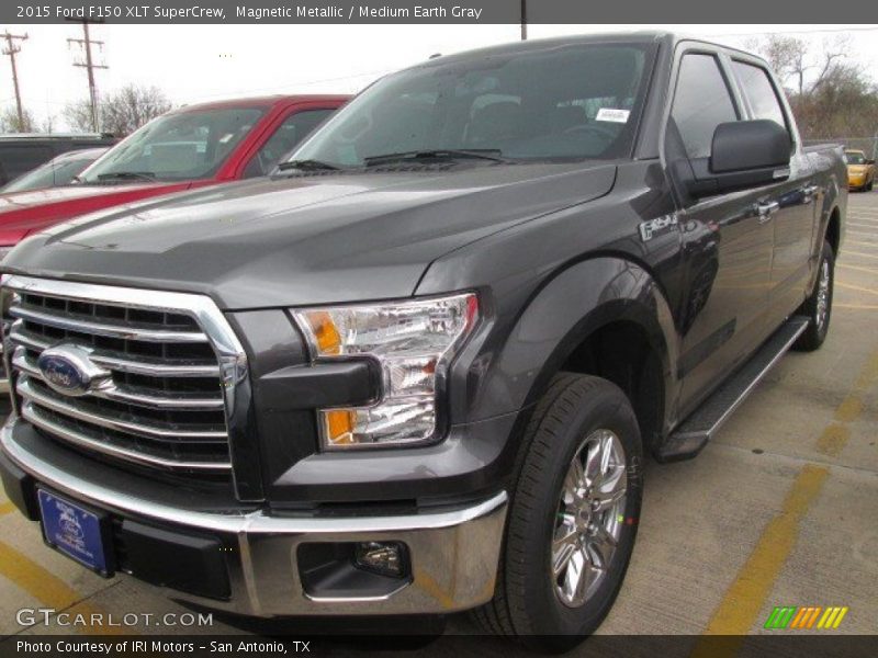 Magnetic Metallic / Medium Earth Gray 2015 Ford F150 XLT SuperCrew