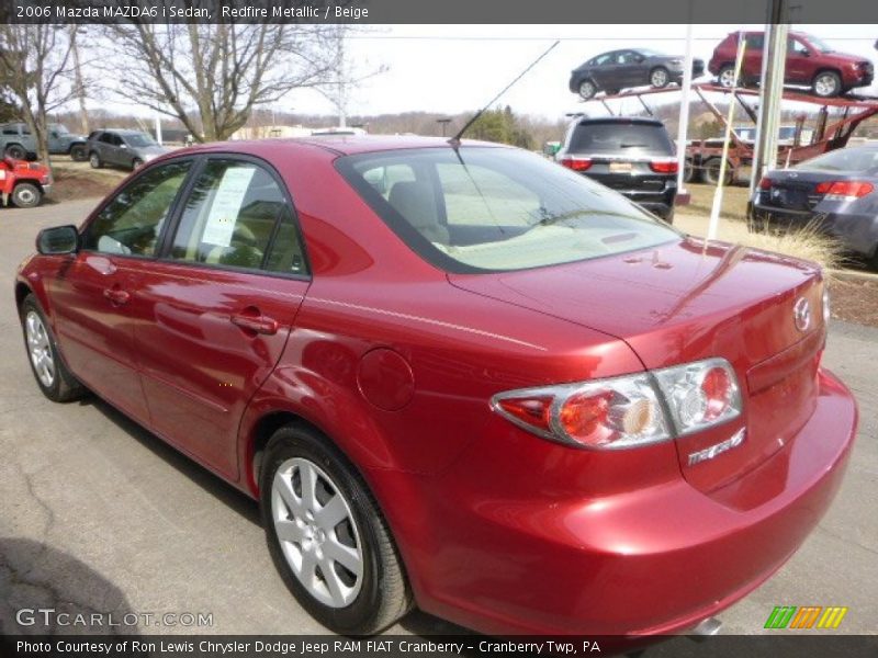 Redfire Metallic / Beige 2006 Mazda MAZDA6 i Sedan