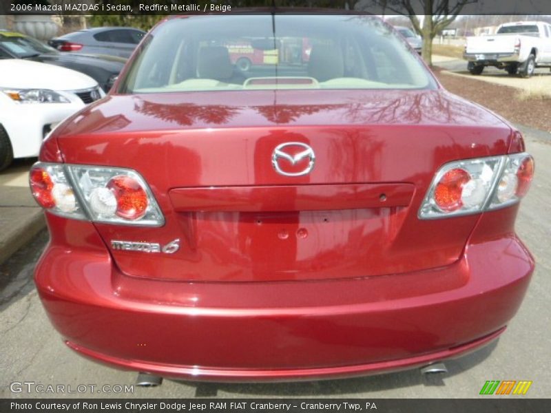 Redfire Metallic / Beige 2006 Mazda MAZDA6 i Sedan