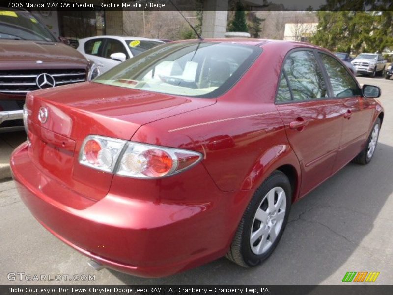 Redfire Metallic / Beige 2006 Mazda MAZDA6 i Sedan