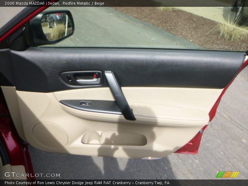 Redfire Metallic / Beige 2006 Mazda MAZDA6 i Sedan