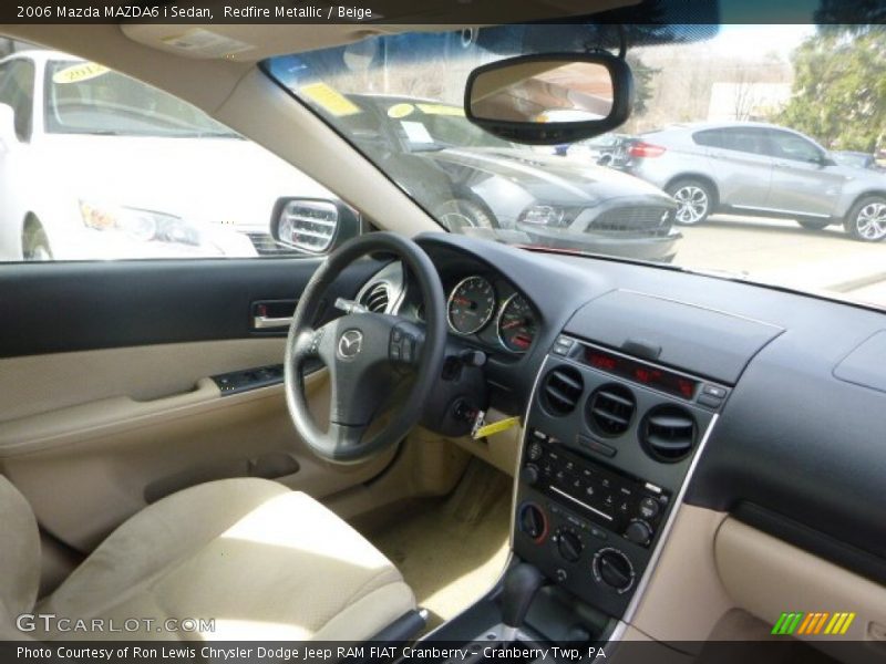 Redfire Metallic / Beige 2006 Mazda MAZDA6 i Sedan
