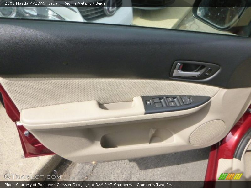 Redfire Metallic / Beige 2006 Mazda MAZDA6 i Sedan