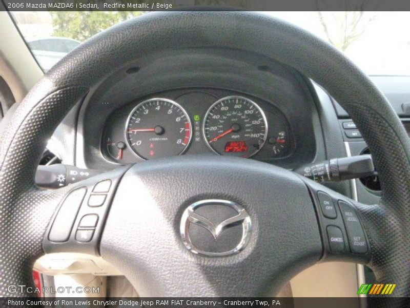 Redfire Metallic / Beige 2006 Mazda MAZDA6 i Sedan
