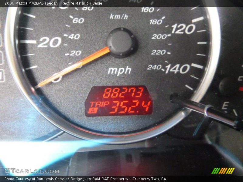 Redfire Metallic / Beige 2006 Mazda MAZDA6 i Sedan