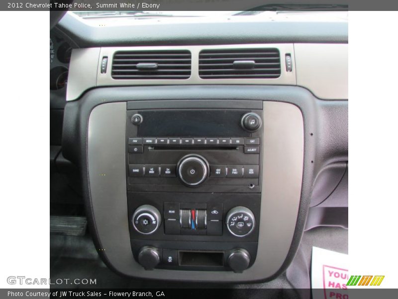 Summit White / Ebony 2012 Chevrolet Tahoe Police