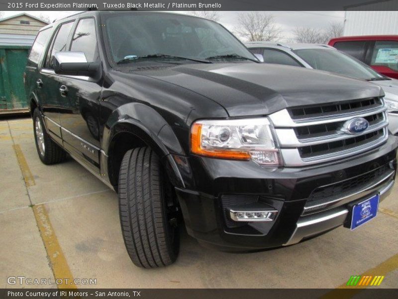 Tuxedo Black Metallic / Platinum Brunello 2015 Ford Expedition Platinum