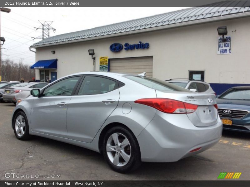 Silver / Beige 2013 Hyundai Elantra GLS