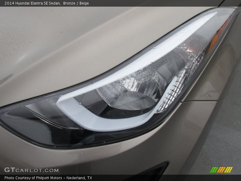 Bronze / Beige 2014 Hyundai Elantra SE Sedan