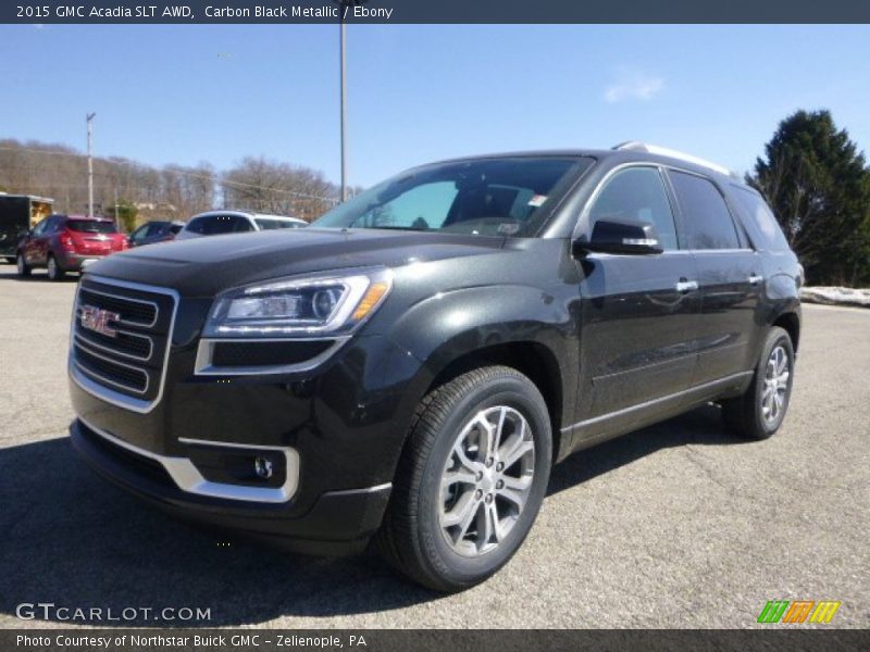 Carbon Black Metallic / Ebony 2015 GMC Acadia SLT AWD