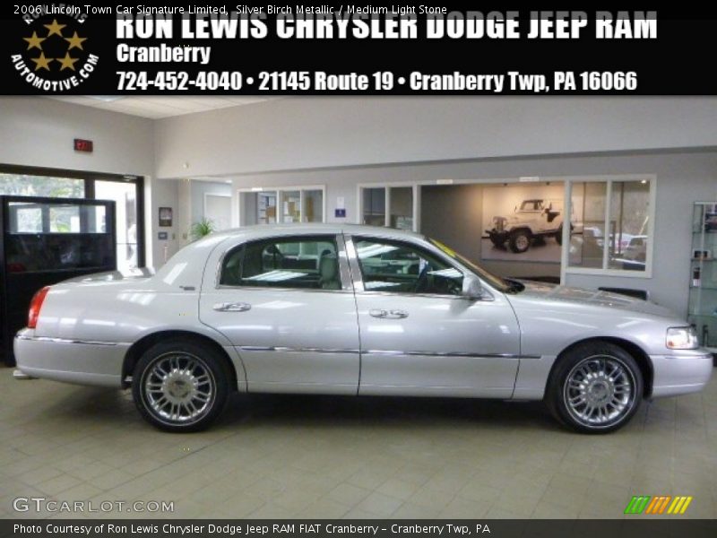 Silver Birch Metallic / Medium Light Stone 2006 Lincoln Town Car Signature Limited