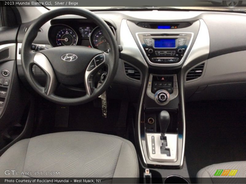 Silver / Beige 2013 Hyundai Elantra GLS