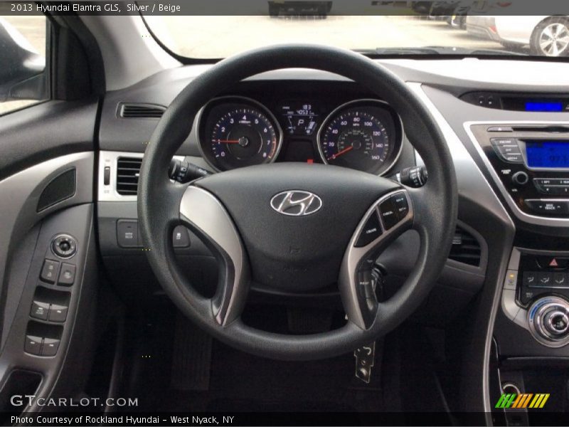Silver / Beige 2013 Hyundai Elantra GLS