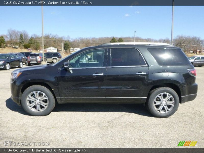 Carbon Black Metallic / Ebony 2015 GMC Acadia SLT AWD