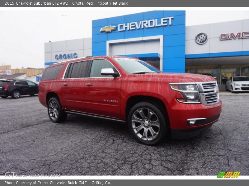 Crystal Red Tintcoat / Jet Black 2015 Chevrolet Suburban LTZ 4WD