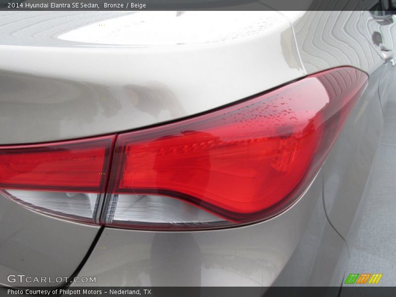 Bronze / Beige 2014 Hyundai Elantra SE Sedan