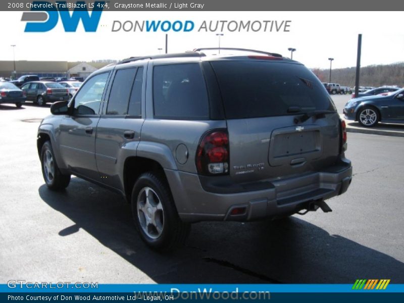 Graystone Metallic / Light Gray 2008 Chevrolet TrailBlazer LS 4x4