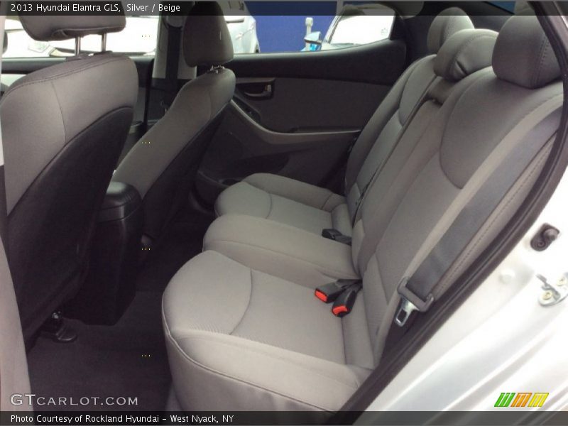 Silver / Beige 2013 Hyundai Elantra GLS