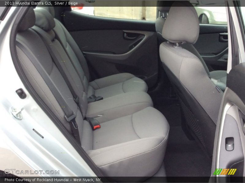 Silver / Beige 2013 Hyundai Elantra GLS
