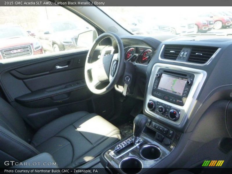 Carbon Black Metallic / Ebony 2015 GMC Acadia SLT AWD