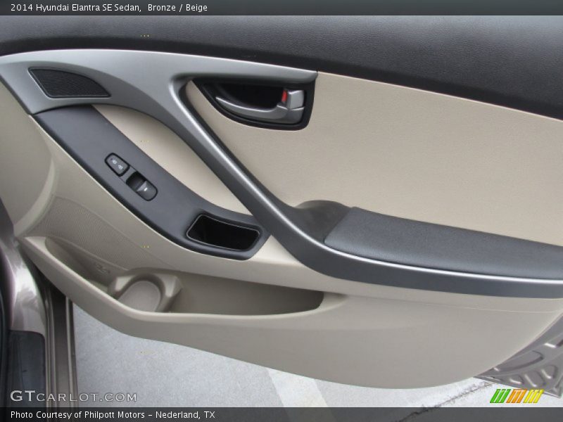 Bronze / Beige 2014 Hyundai Elantra SE Sedan