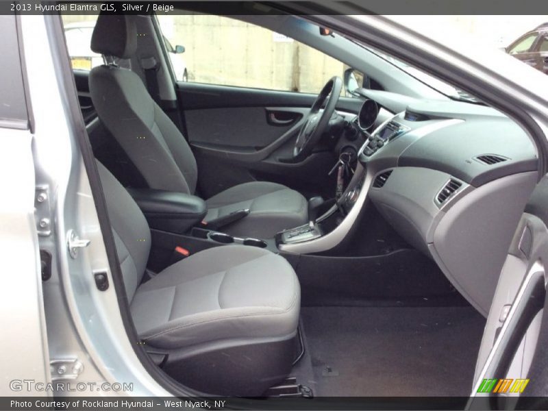 Silver / Beige 2013 Hyundai Elantra GLS