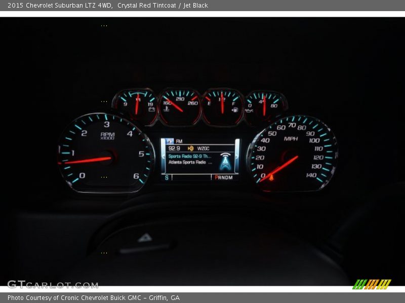 Crystal Red Tintcoat / Jet Black 2015 Chevrolet Suburban LTZ 4WD