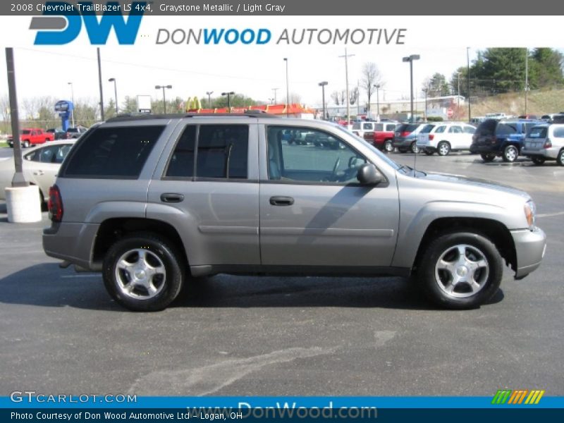 Graystone Metallic / Light Gray 2008 Chevrolet TrailBlazer LS 4x4