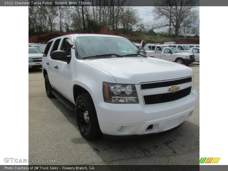 Summit White / Ebony 2012 Chevrolet Tahoe Police