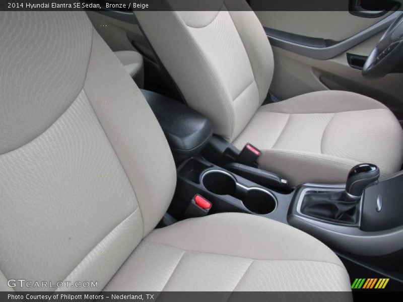 Bronze / Beige 2014 Hyundai Elantra SE Sedan