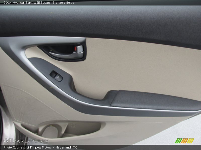 Bronze / Beige 2014 Hyundai Elantra SE Sedan