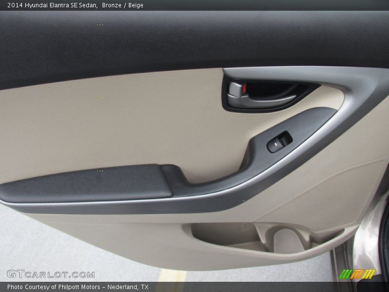 Bronze / Beige 2014 Hyundai Elantra SE Sedan