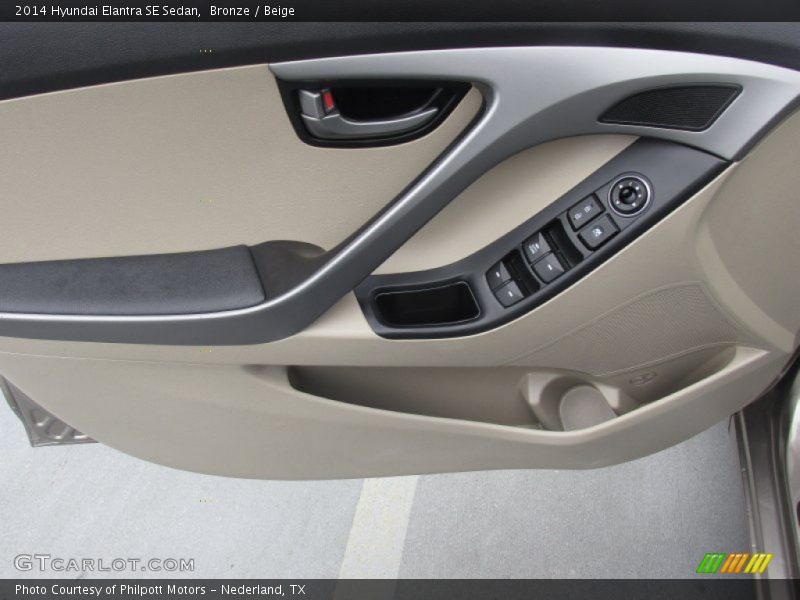 Bronze / Beige 2014 Hyundai Elantra SE Sedan