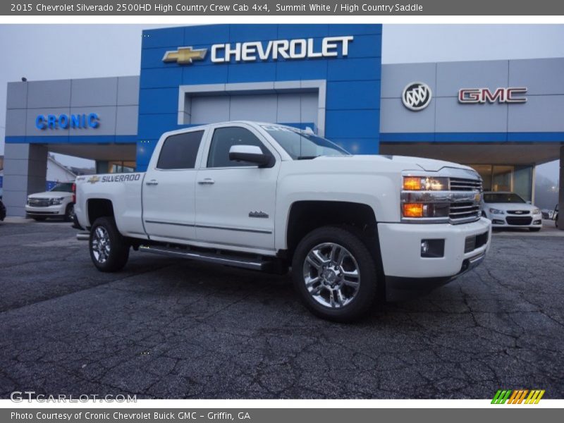 Summit White / High Country Saddle 2015 Chevrolet Silverado 2500HD High Country Crew Cab 4x4