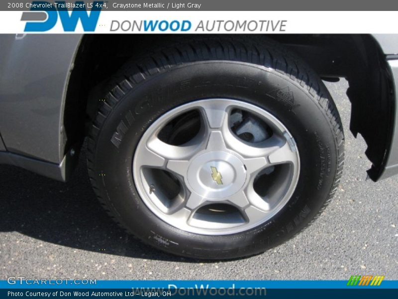 Graystone Metallic / Light Gray 2008 Chevrolet TrailBlazer LS 4x4