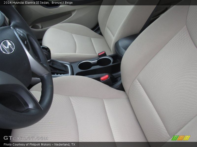 Bronze / Beige 2014 Hyundai Elantra SE Sedan
