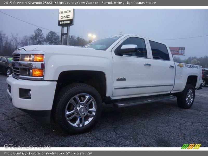 Summit White / High Country Saddle 2015 Chevrolet Silverado 2500HD High Country Crew Cab 4x4
