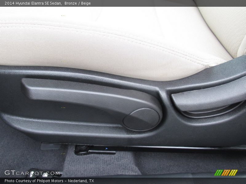 Bronze / Beige 2014 Hyundai Elantra SE Sedan